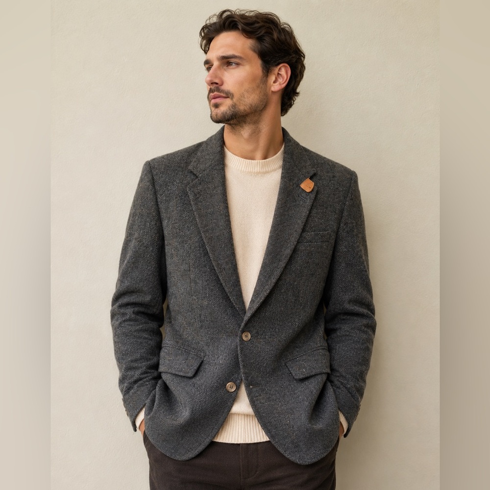 Vintage Evan Picone Men’s Wool Blazer – Made in USA